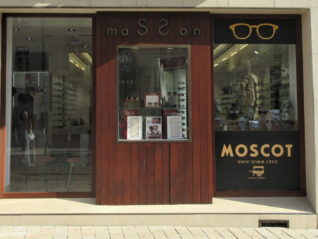 Optique Masson vitrine Moscot